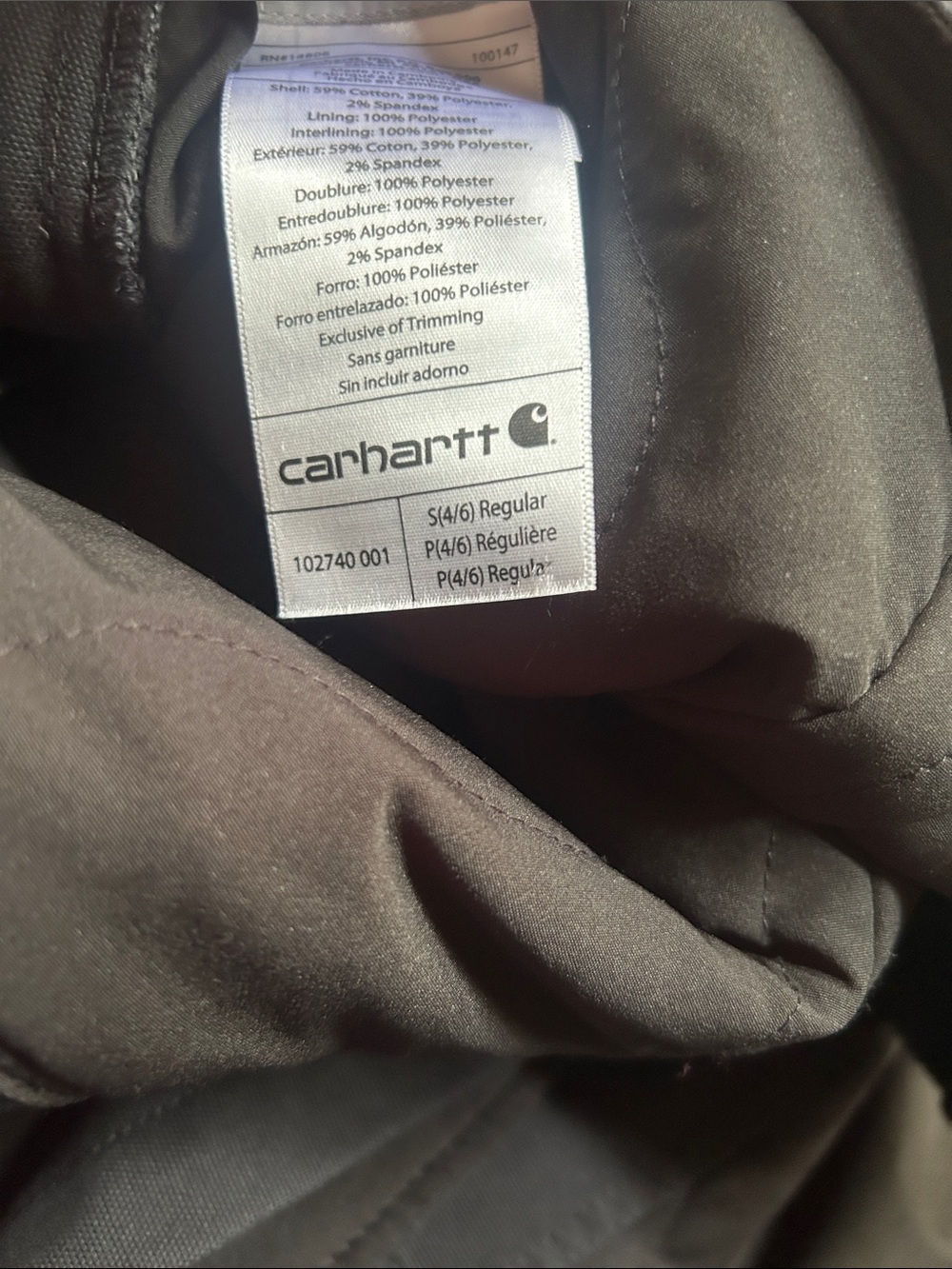 Woman's Carhartt Black Coveralls with Brown Logo Patch - Picture 11 of 11